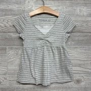 Ribbed Babydoll Shirt Stripes 5-6