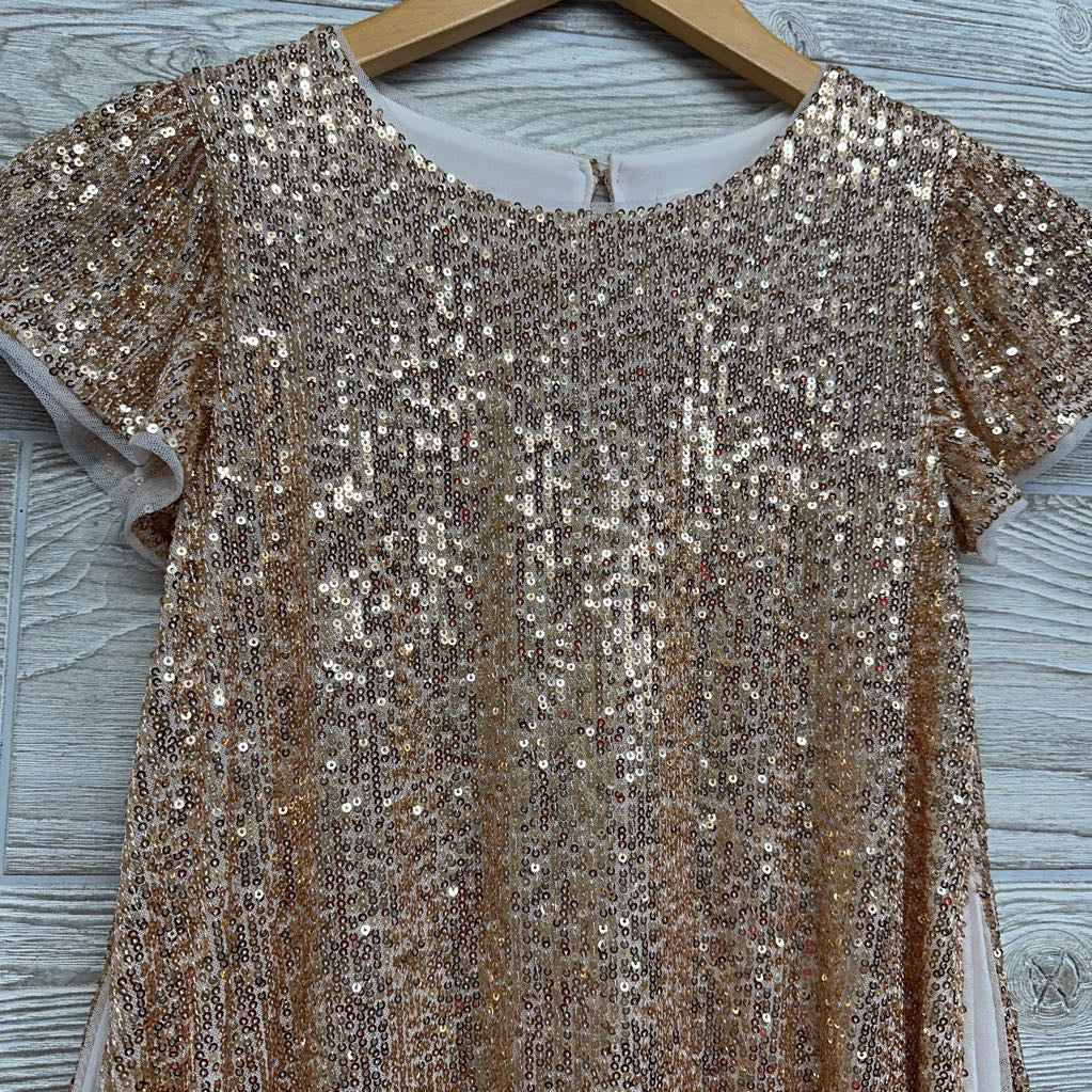 Flutter Sleeve Sequin Dress 8