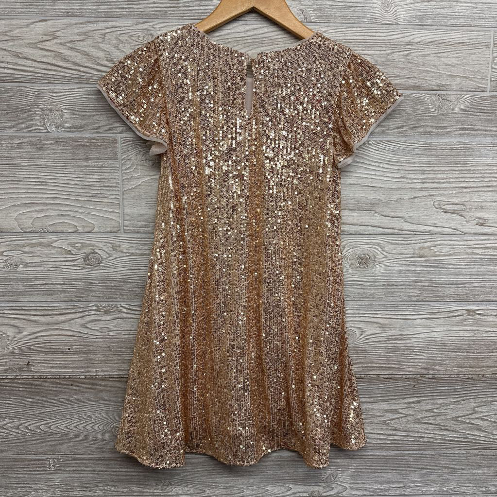 Flutter Sleeve Sequin Dress 8