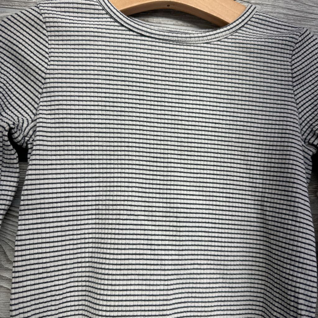 LS Ribbed Shirt Stripes 4T