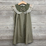 Plaid Flutter Sleeve Dress Bows 5