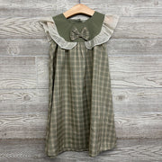 Plaid Flutter Sleeve Dress Bows 5