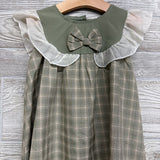Plaid Flutter Sleeve Dress Bows 5