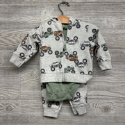 Jacket, Bodysuit & Sweatpants Monster Trucks 6M