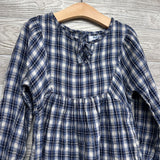 LS Plaid Gauze Dress 6-7