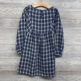 LS Plaid Gauze Dress 6-7