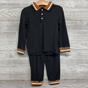 Ribbed Polo Shirt & Pants 2-3t