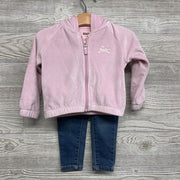 Velour Jacket & Denim Jeans 12M