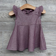 Flutter Sleeve Glitter Dress & Bloomers 3-6M