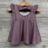 Flutter Sleeve Glitter Dress & Bloomers 3-6M