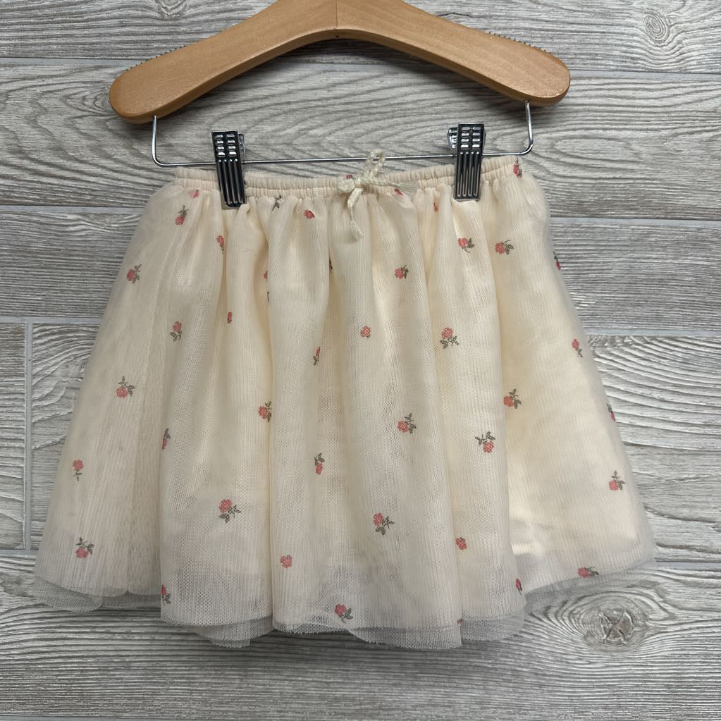 Tulle Skort Flowers 3T