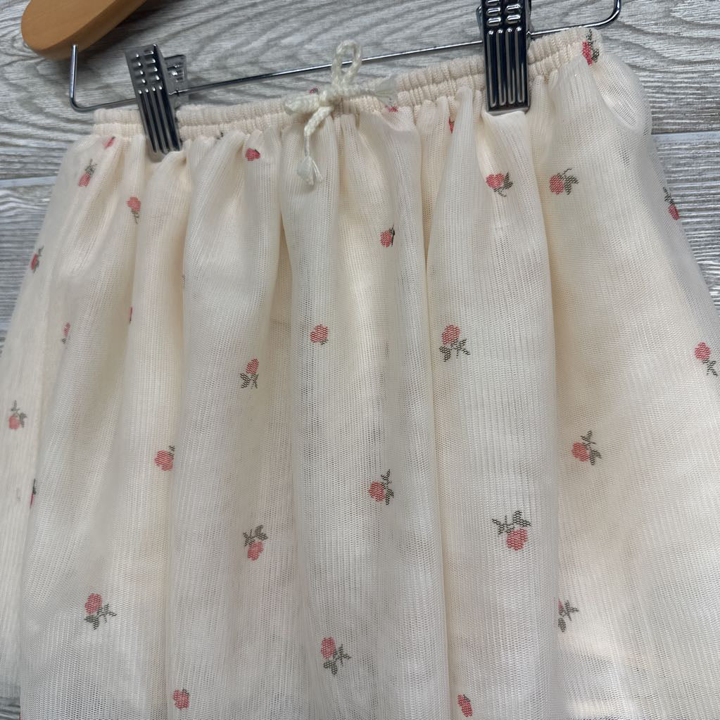 Tulle Skort Flowers 3T