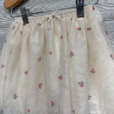 Tulle Skort Flowers 3T