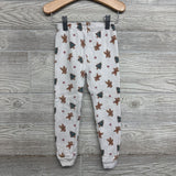 2 Pc LS Waffle Knit PJs Gingerbread Trees 4T