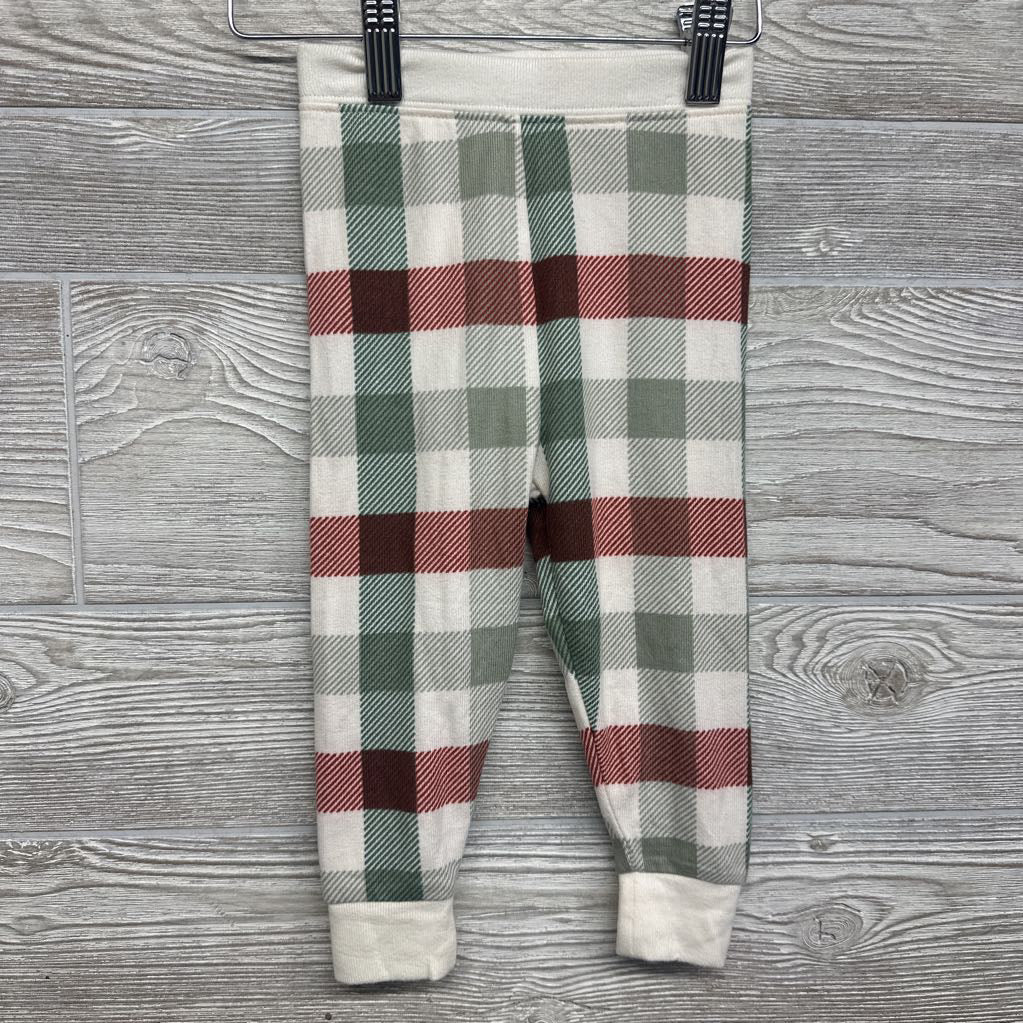 NEW 2 Pc LS Plaid PJs 18M