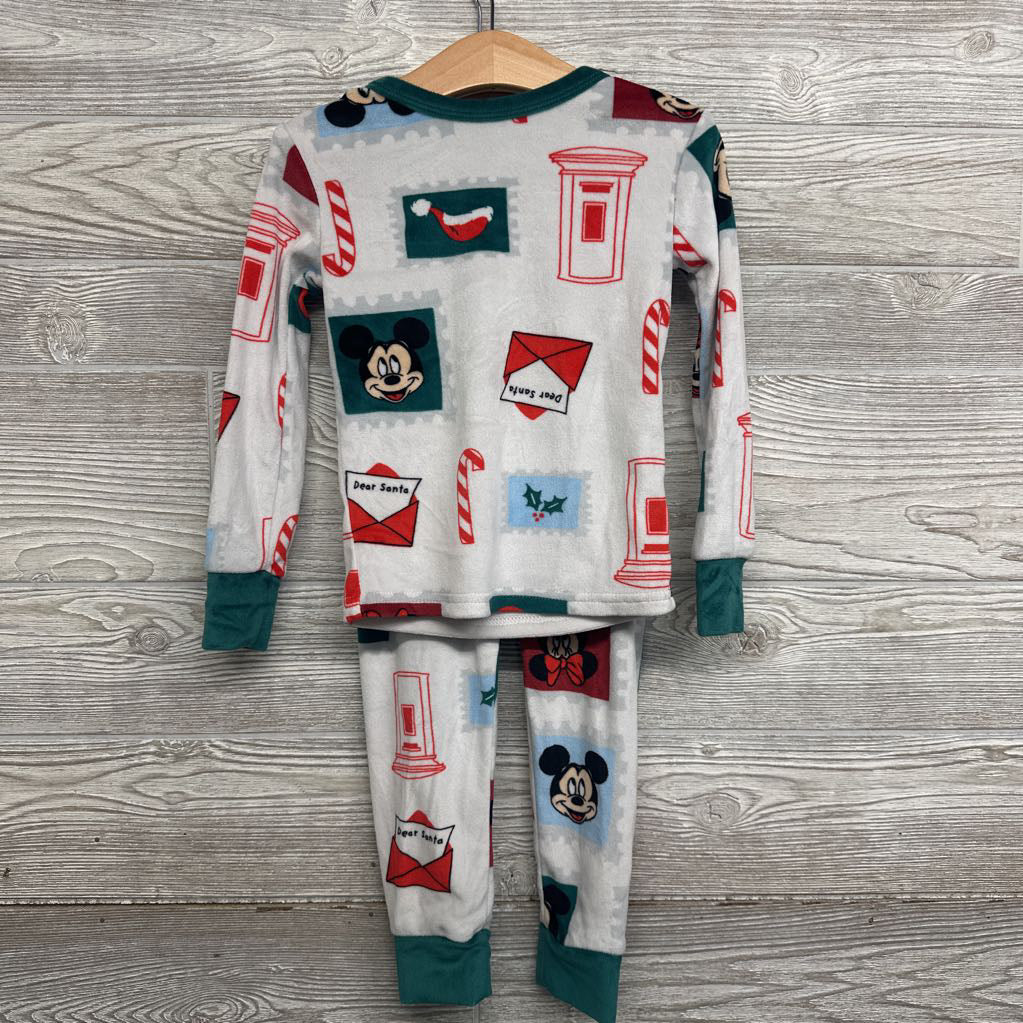 2 Pc LS Cozy PJs Mickey Mouse Santa Letters 4