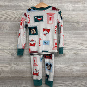 2 Pc LS Cozy PJs Mickey Mouse Santa Letters 4