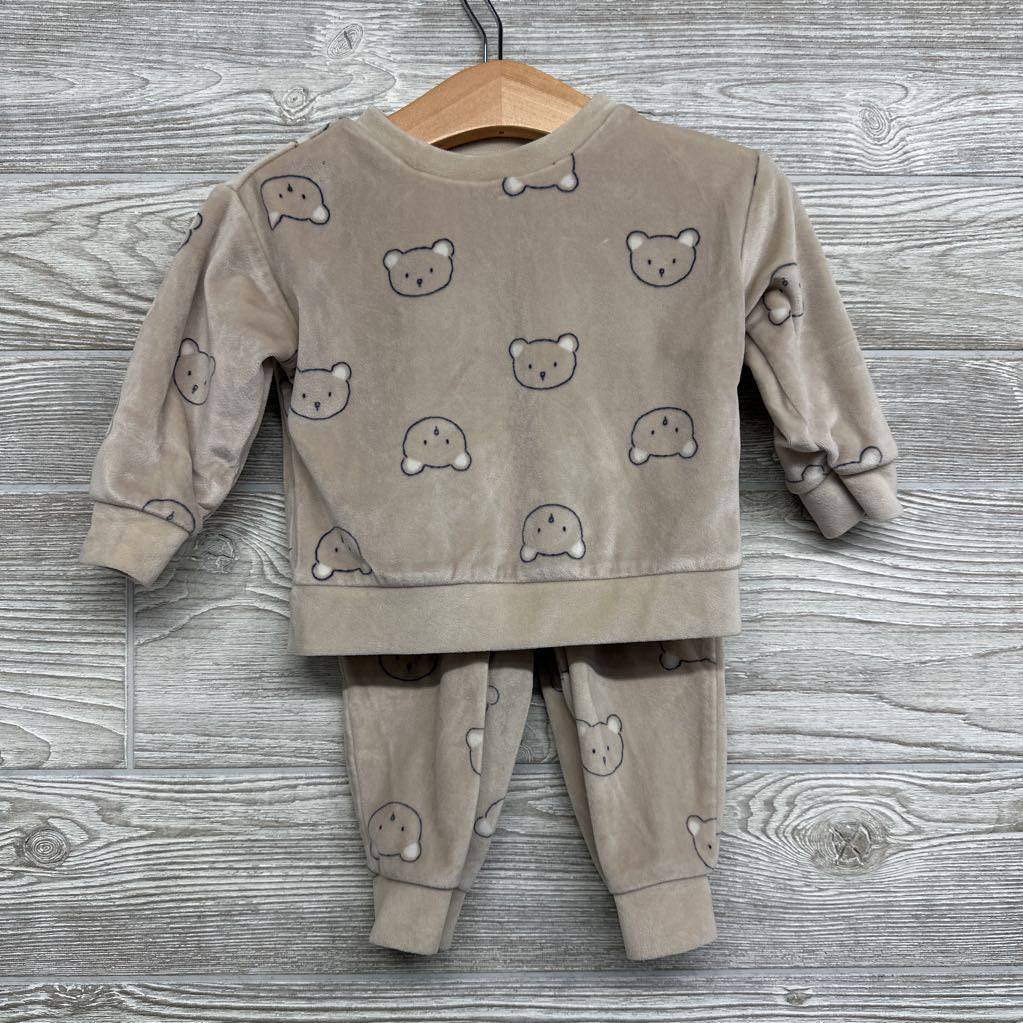 Velour Crewneck & Joggers Bears 9M