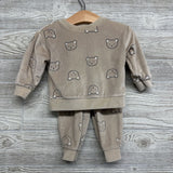 Velour Crewneck & Joggers Bears 9M