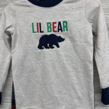 2 Pc LS PJs Lil Bear Plaid 4T