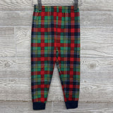 2 Pc LS PJs Lil Bear Plaid 4T
