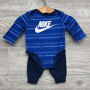 LS Bodysuit Stripes Just Do It & French Terry Joggers 3M