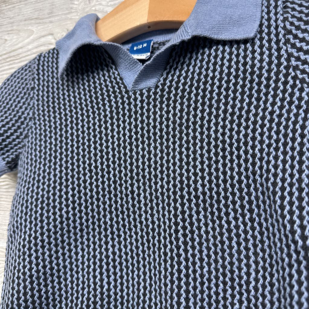 Knit Polo Shirt & Shorts Stripes 6-12M