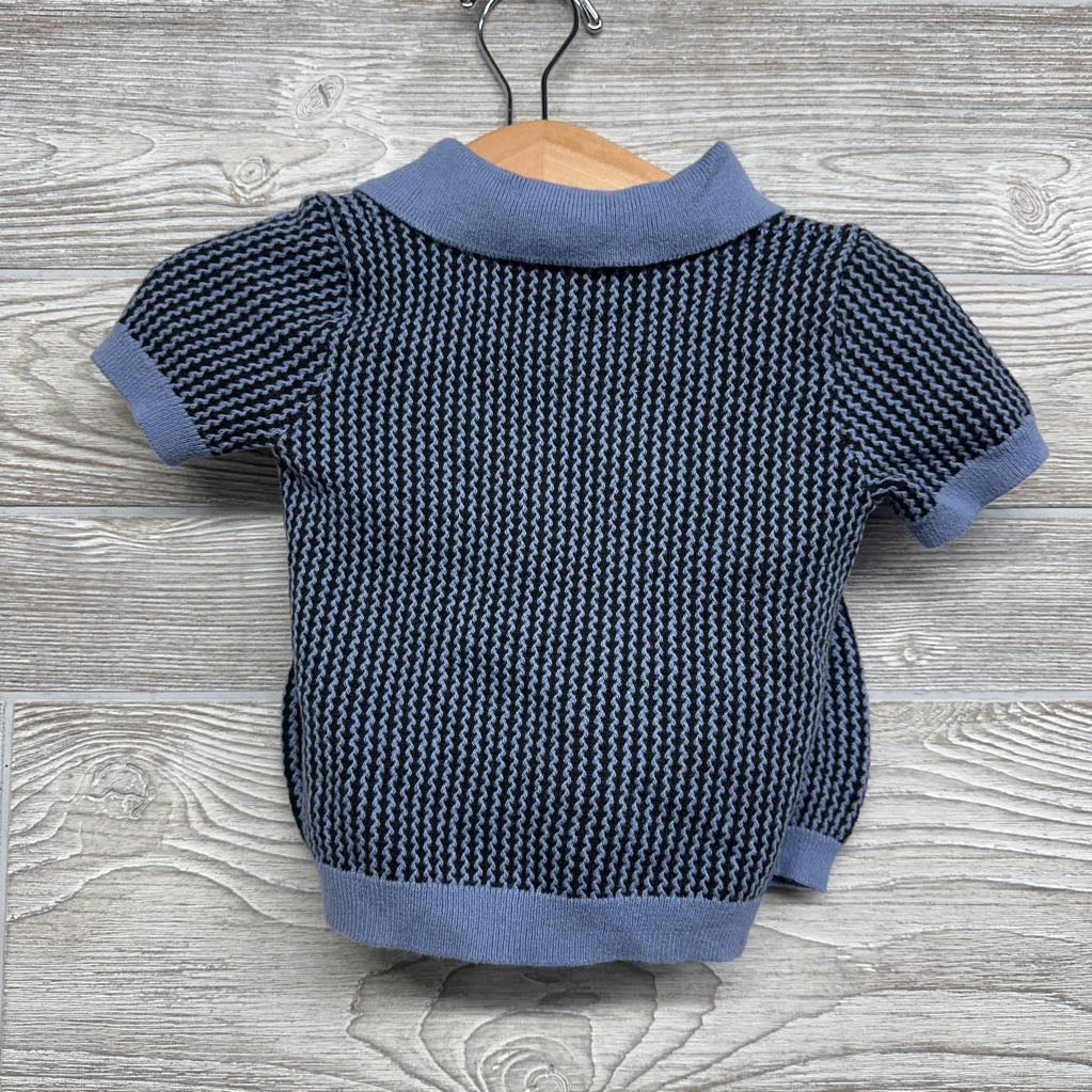Knit Polo Shirt & Shorts Stripes 6-12M