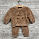 Plush Crewneck Teddy Bear & Joggers 12M
