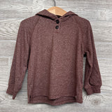 LS Hacci Henley Shirt W/ Hood 3T