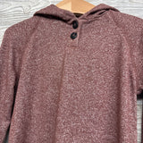 LS Hacci Henley Shirt W/ Hood 3T