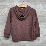 LS Hacci Henley Shirt W/ Hood 3T
