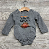 LS Bodysuit My First Thanksgiving Turkey 18-24M