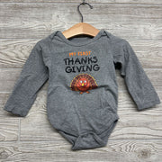 LS Bodysuit My First Thanksgiving Turkey 18-24M