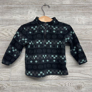 1/4 Zip Fleece Pullover Smiley Faces 12M