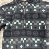 1/4 Zip Fleece Pullover Smiley Faces 12M