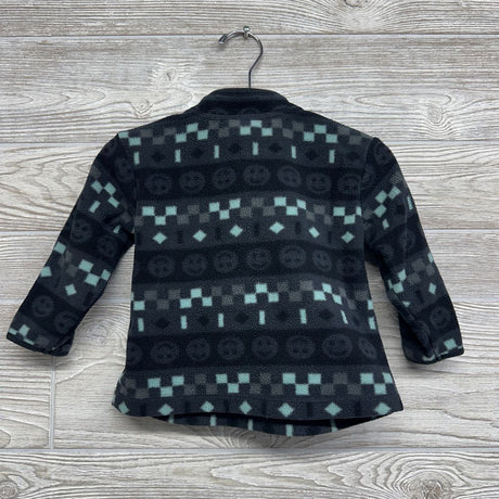1/4 Zip Fleece Pullover Smiley Faces 12M