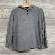 LS Hacci Henley Shirt W/ Hood 4T