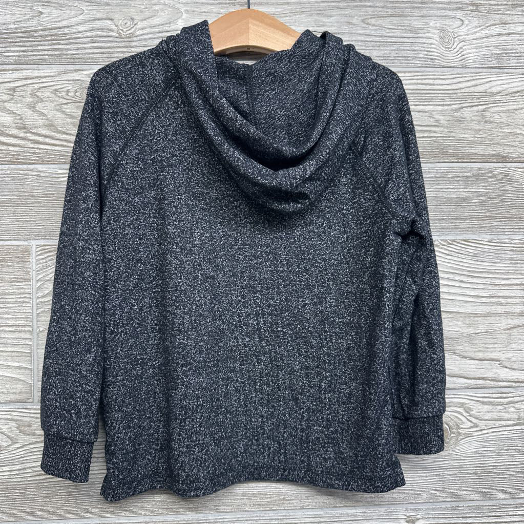 LS Hacci Henley Shirt W/ Hood 4T