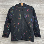 Plush Lined Jacket Foil Unicorns 4-5