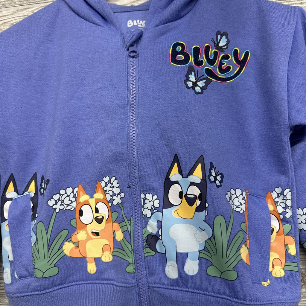 Full Zip Hoodie Butterflies Flowers 6