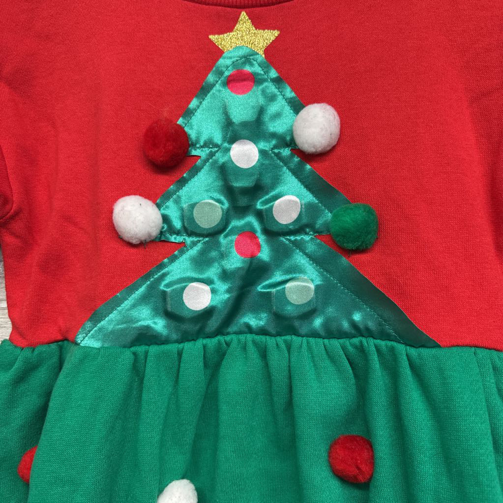 Crewneck Dress Light Up Tree 4-5