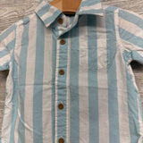 Button Up Shirt Stripes Chest Pocket 12M