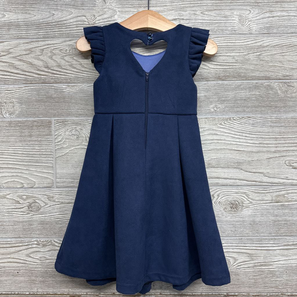 Faux Suede Dress Heart Back 3