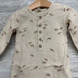 LS Muslin Outfit Horses 6-12M