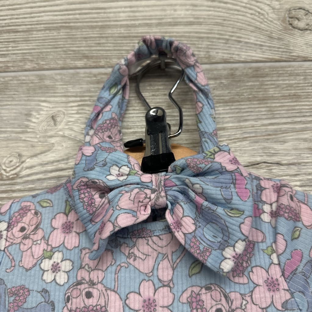 Ribbed Tutu Dress Flowers Stitch Angel 3-6M