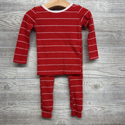 2 Pc LS PJs Stripes 12-18M *