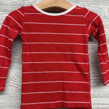2 Pc LS PJs Stripes 12-18M *