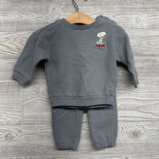 LS Ribbed Shirt & Joggers Snoopy 6-9M
