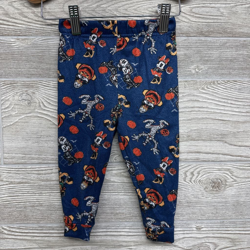 2 Pc LS PJs Mickey Minnie Pluto Pumpkins 18M
